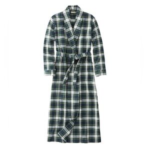 Scotch Plaid Flannel Robe Unlined Plaid Women's Plus 1X